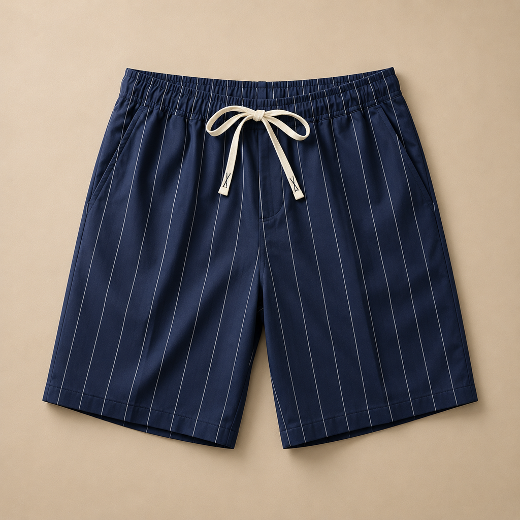 Pantalón de lino a rayas