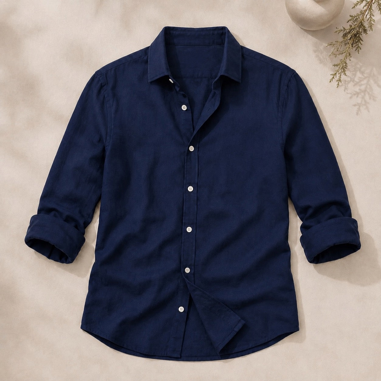 Camisa de lino casual